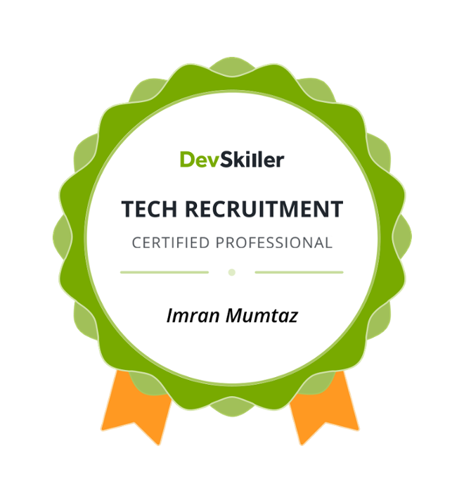 Imran Mumtaz just got certified