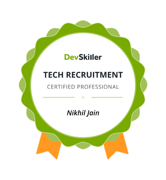 Nikhil Jain just got certified